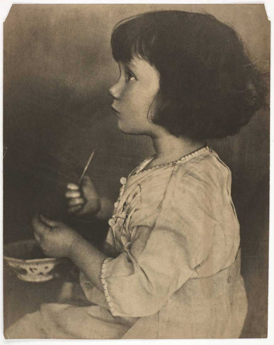 <p>Portrait of young girl — two to four years old. Photographer unidentified; may be Grace Parrish or Williamina Parrish.</p>
